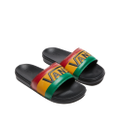 Vans La Costa Slide On Slides Flip Flops Bob Marley Reggae - Rasta Black - US 6