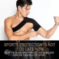 Adjustable Sport Shoulder Care Support Brace Single Side Shoulder Guard Strap