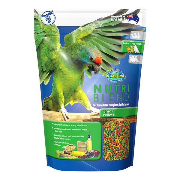 Vetafarm Nutriblend Small Pellets Bird Food For Pet Bird Parrots 10kg
