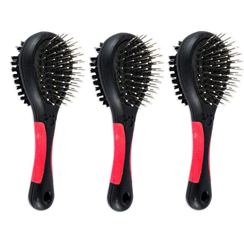 3X Grooming Brush Double Sided Suitable Short & Long Hair Pet