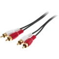 LA3035 10M 2X RCA Plug To 2X RCA Plug Lead