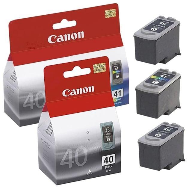3-Pack Canon PG-40 PG40 + (PG-40 PG40 & CL-41 - Twin Pack PG40CL41CP) Original Ink Cartriges Combo [2BK,1C]