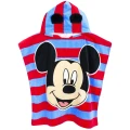 Disney Childrens/Kids 3D Ears Mickey Mouse Hooded Towel (Blue) (One Size)