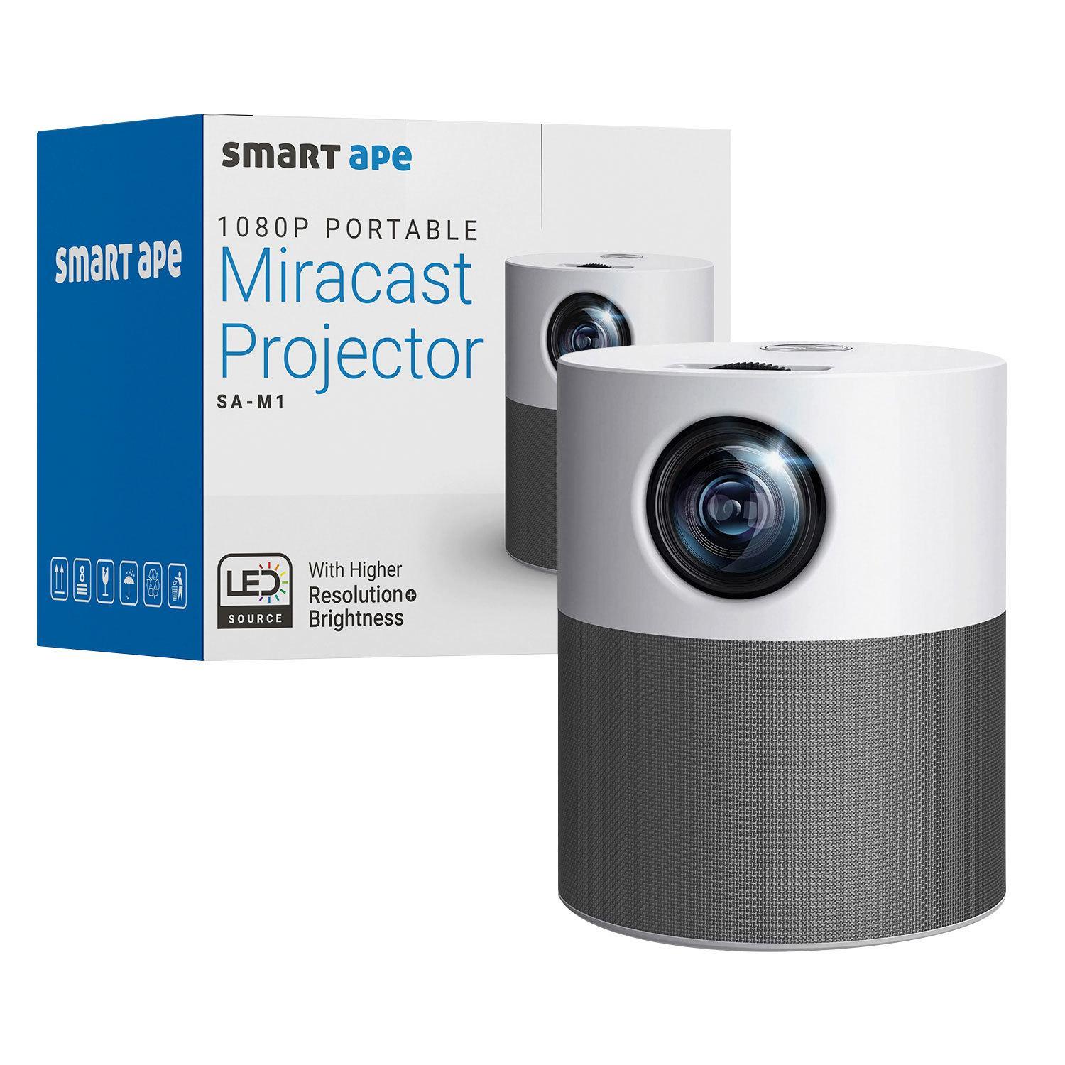 Smart Ape 1080p Lightweight Miracast Projector