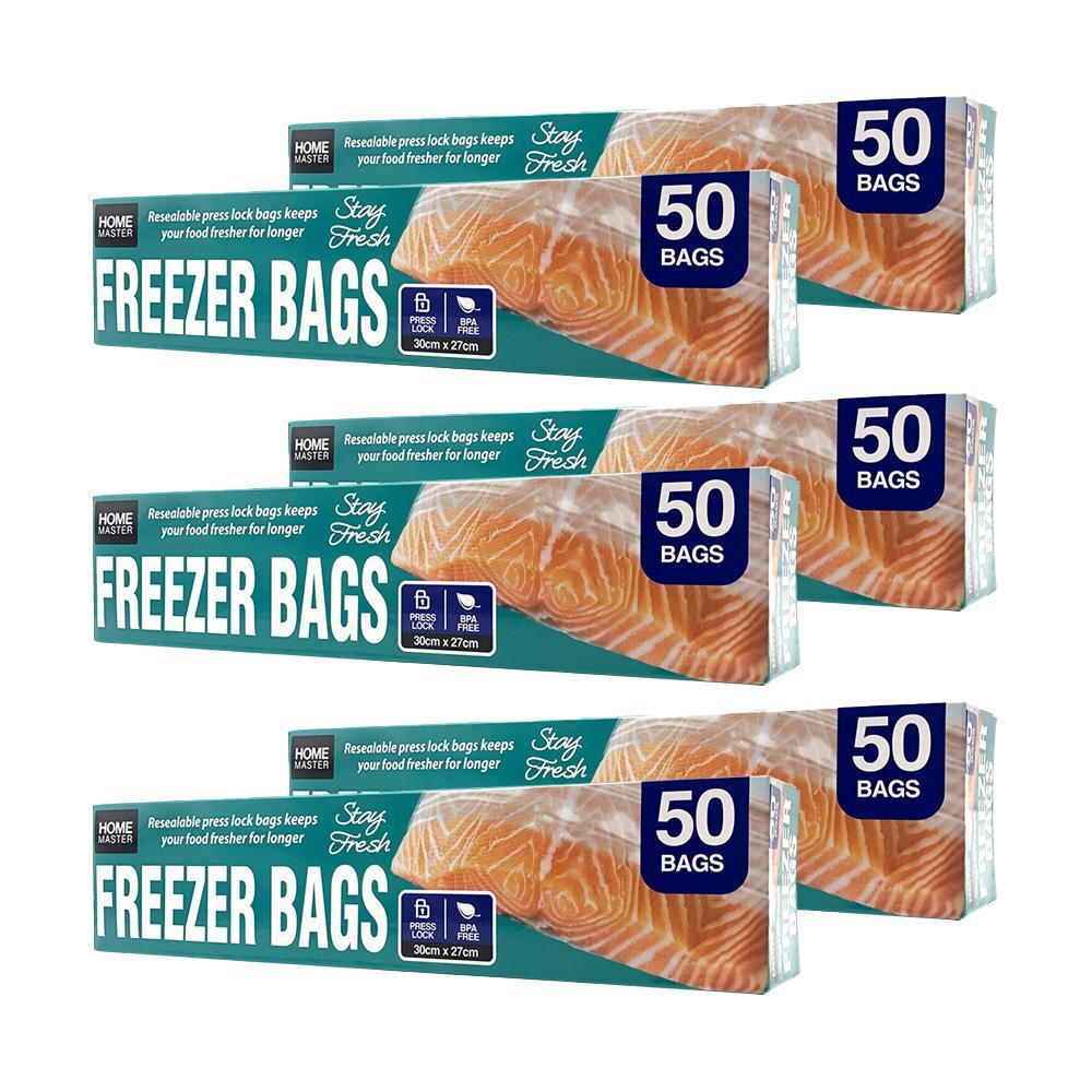 300 Bags Freezer Bags Ziplock Press Lock Kitchen Fresh BPA Free 30cm x 27cm