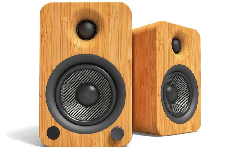Kanto YU4 140W Powered Speakers w/ Bluetooth & Phono Preamp - Bamboo