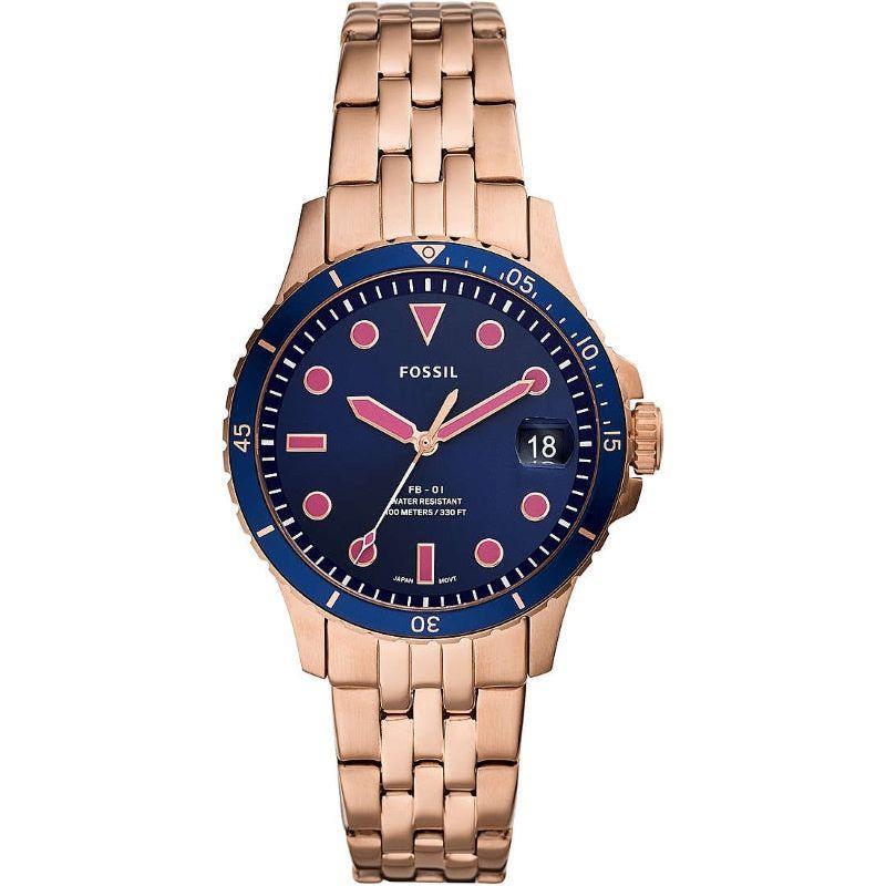 Fossil Women's ES4767 Stainless Steel Analog Watch - Elegant Rose Gold Timepiece