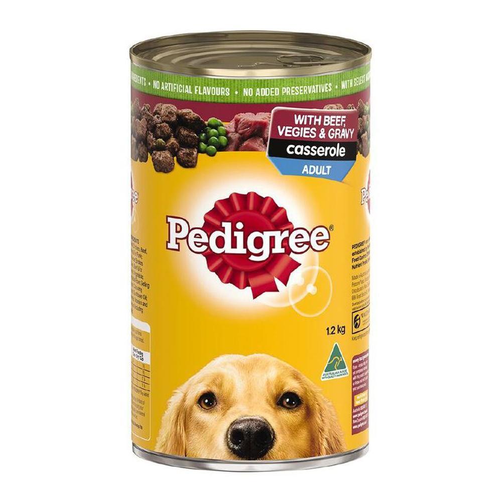 Pedigree Pal Adult Wet Dog Food Casserole w/ Beef Vegies & Gravy 12 x 1.2kg