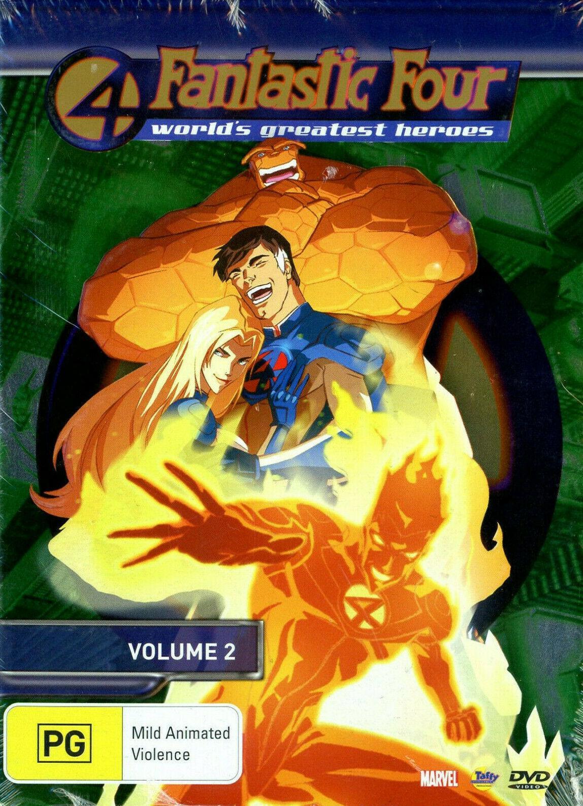 Fantastic Four World's Greatest Heroes : Vol 2 -DVD Series Animated New