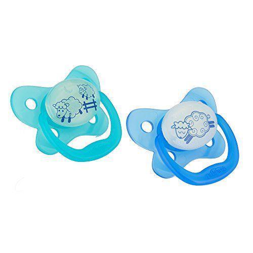 Prevent Glow in the Dark Butterfly Shield Soother Pacifier, 2 Pack (Boy) - Stage 1