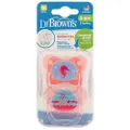 Prevent Contoured Pacifier Stage 1, 2 Pack (Pink)