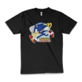 Sonic The Hedgehog SEGA 90s Gamer Vintage Cotton T-Shirt Unisex Tee Black