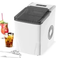ADVWIN 2.2L Ice Maker White, Self-Cleaning Ice Machine Countertop