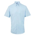 Premier Mens Signature Oxford Short Sleeve Work Shirt (Light Blue) (15)