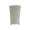 Rogue Textured Cement Vessel Home Decor Indoor Flower Planter Vase Cream