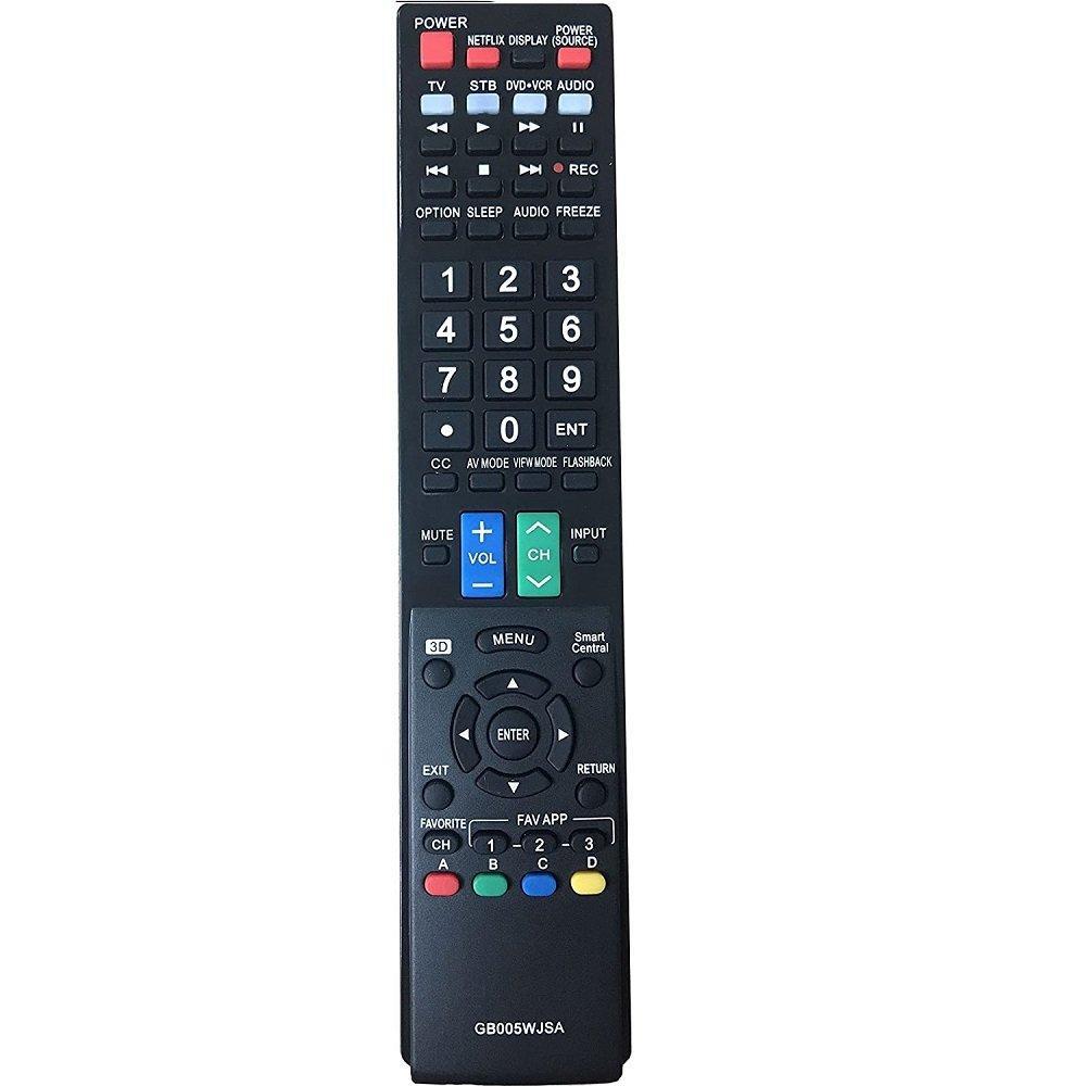 GB005WJSA Remote Control for Sharp TV LC-43LE653U LC-43UB30U LC55LE653U LC60EQ10U LC60LE640U LC60LE650U LC-65LE654U LC-65UB30U LC70LE650U