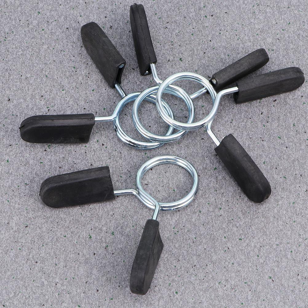 10 Pcs Barbell Spring Clip Clips Weightlifting Lavalier Clamps Collar Sport Accessories Fitness Dumbbell Exercise