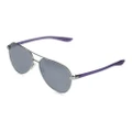 Nike Women's Aviator Sunglasses CITY-AVIATOR-DJ0888-900 - Stylish Purple Silver Shades for Ladies