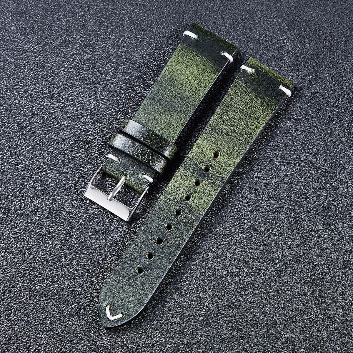 Vintage Oiled Leather Watch Straps Compatible with the Seiko 20mm Range