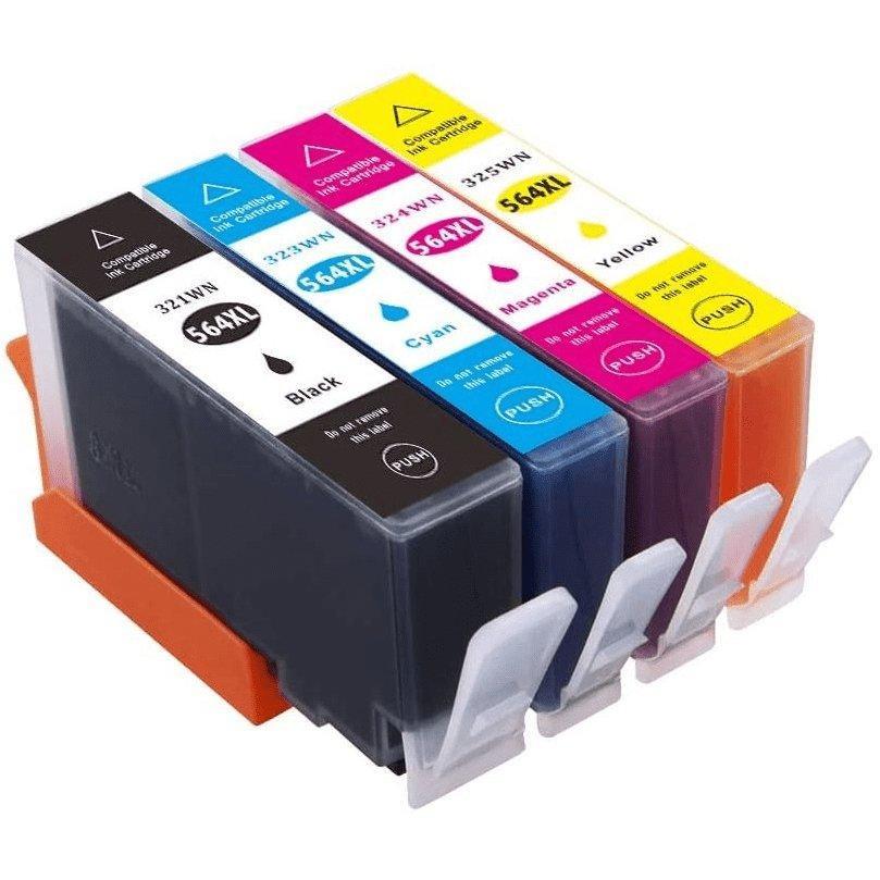 10 Pack Compatible HP 564XL Inkjet Cartridges CN684WA+CB323WA-CB325WA [4BK,2C,2M,2Y]