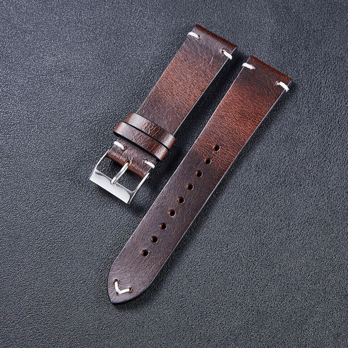 Vintage Oiled Leather Watch Straps Compatible with the Suunto 7 & D5