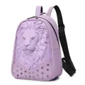 Trend Personality Rivet Creative Lion Computer Backpack
