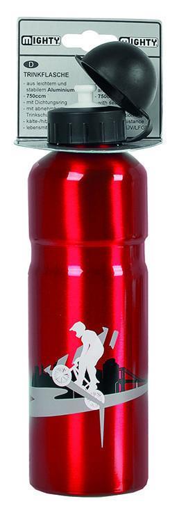 Waterbottle Alloy 750Ml With Red Prints