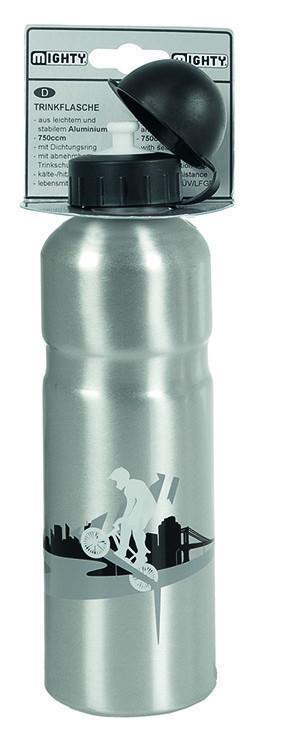 Waterbottle Alloy 750Ml With Silver Prints