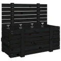 Storage Box Black 91x40.5x42 cm Solid Wood Pine vidaXL