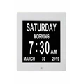 Digital Calendar Alarm Day Clock With 8" Large Screen Display, Am Pm, 5 Alarm, Dementia Clocks Led Electronic Desk Calendar Elderly Alarm Clock Perpet