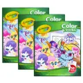 3x Crayola Childrens Creative Colour/Sticker Activity Book My Little Pony 36m+