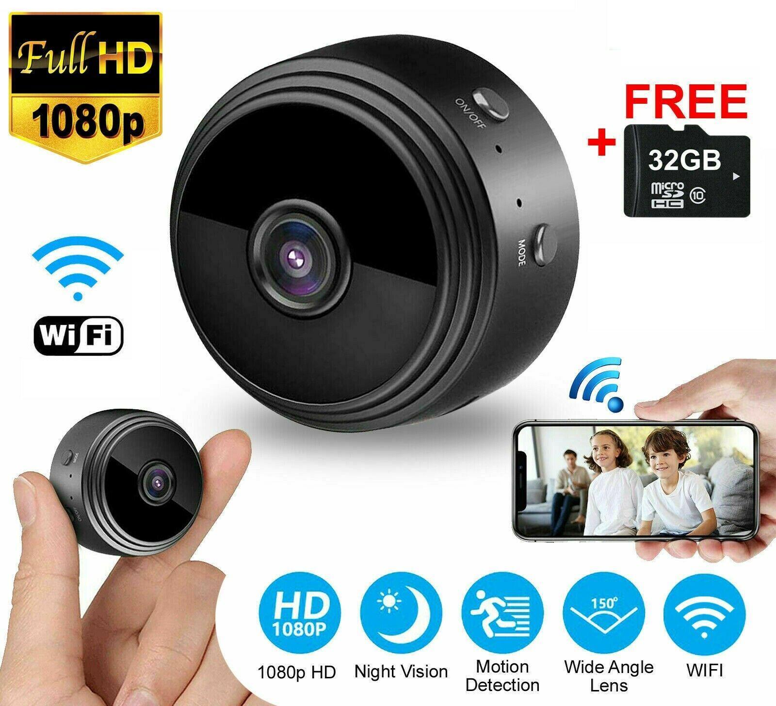 Mini Wifi Wireless IP 1080P HD Security Camera Network Monitor Hidden Night Vision