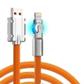 120W USB To Apple PD Fast Charger Cable 6A Lead Data Cord For Samsung iPhone-1.5M-Orange