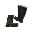 Black Soft Rain Boots - Long Knee Gumboots | Waterproof Gum Boots Euro 39