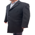 Austin Reed Lapel Trench Coat Jacket Winter Overcoat w/ Cashmere - Black - 40"" Chest (Tall Height)