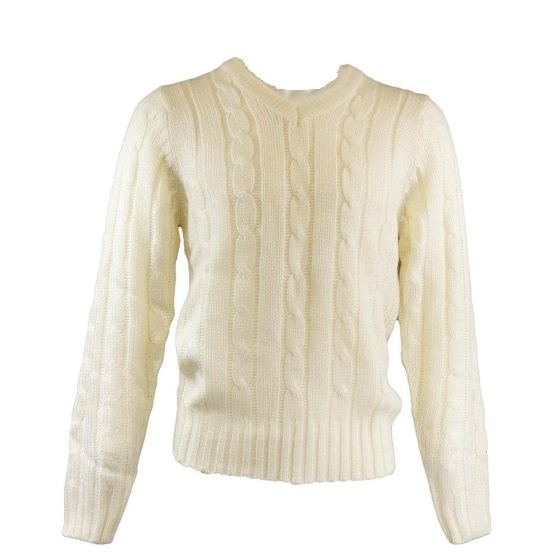 Carta Sport Boys Plain Knitted Jumper (White) (L)