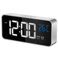 Large Digital Alarm Clock For Visually Impaired - Big Electric Clock For Bedroom Jumbo Number Display Fully Dimmable Brightness Dimmer Usb Ports