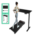 Advwin 120cm Electric Standing Desk & Walking Pad Treadmill Exercise Setup