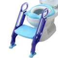 Baby Toddler Kids Potty Toilet Training Seat with Step Stool - Adjustable Footrest