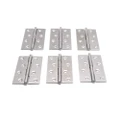 【Sale】Pack of 6 Hinge 3.5 Inch Stainless Steel Door Hinges Cabinet Door Hinges Furniture