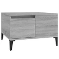 Coffee Table Grey Sonoma 55x55x36.5 cm Engineered Wood vidaXL