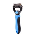 Pet Dog Cat Grooming Comb Brush Undercoat Rake Dematting Deshedding Trimmer Blue small