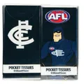 Carlton Blues AFL Mascot Pocket Tissues - 4pk