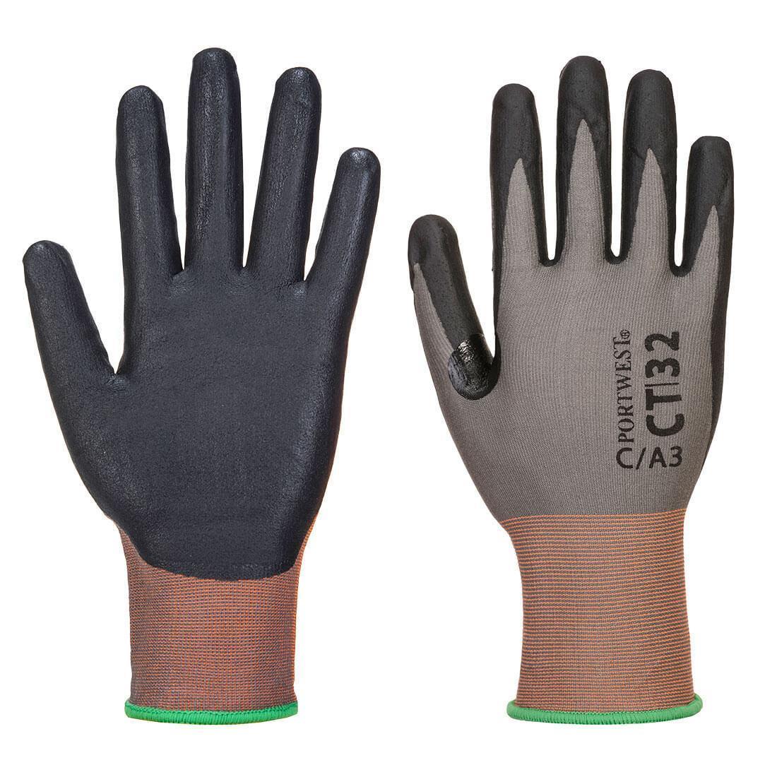 Portwest Mens CT32 Gloves (Grey/Black) (XL)
