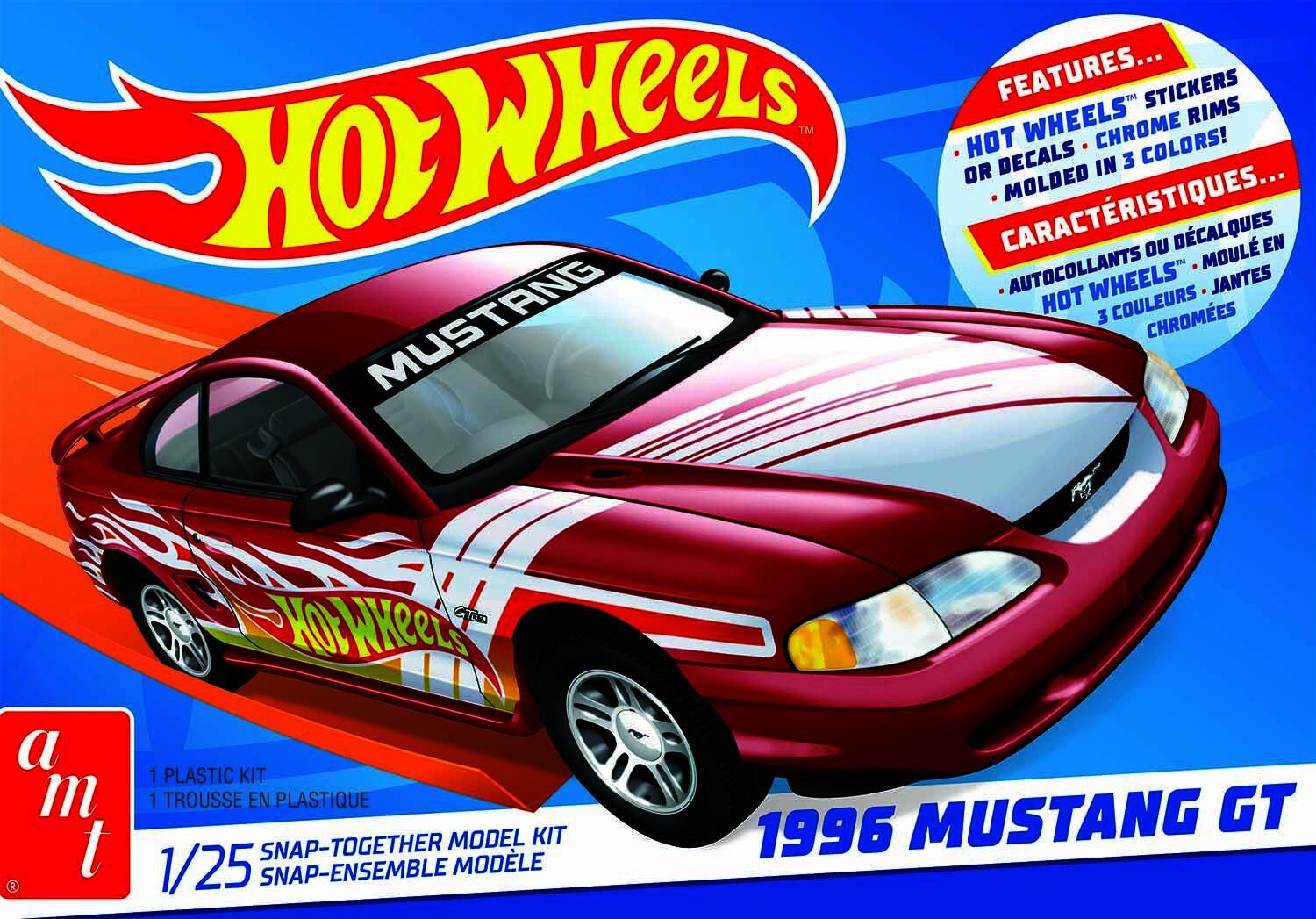 AMT 1/25 Hot Wheels 1996 Ford Mustang GT (Snap) 2T Plastic Model Kit