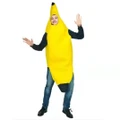 Banana Costume Fancy Dress Party Outfit Men Women Unisex Funny Fruit Suit (Size:M)