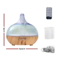 【Sale】Aroma Aromatherapy Diffuser 3D LED Night Light Firework Air Humidifier Purifier 400ml Remote Control