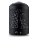 【Sale】Aroma Diffuser Aromatherapy LED Night Light Iron Air Humidifier Black Forrest Pattern 160ml