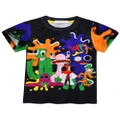Vicanber Children Boys Rainbow Friends Series Cartoon Graphic T Shirts Summer Round Neck Short Sleeve Casual Tops(Style D,#130)
