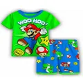 Goodgoods Children Super Mario Series Cartoon Graphic Costume Pyjamas Short Sleeve T-Shirt Shorts Set(#120)